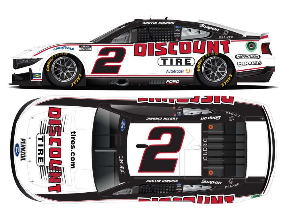 2025 Austin Cindric 1/64th Discount Tire Ford