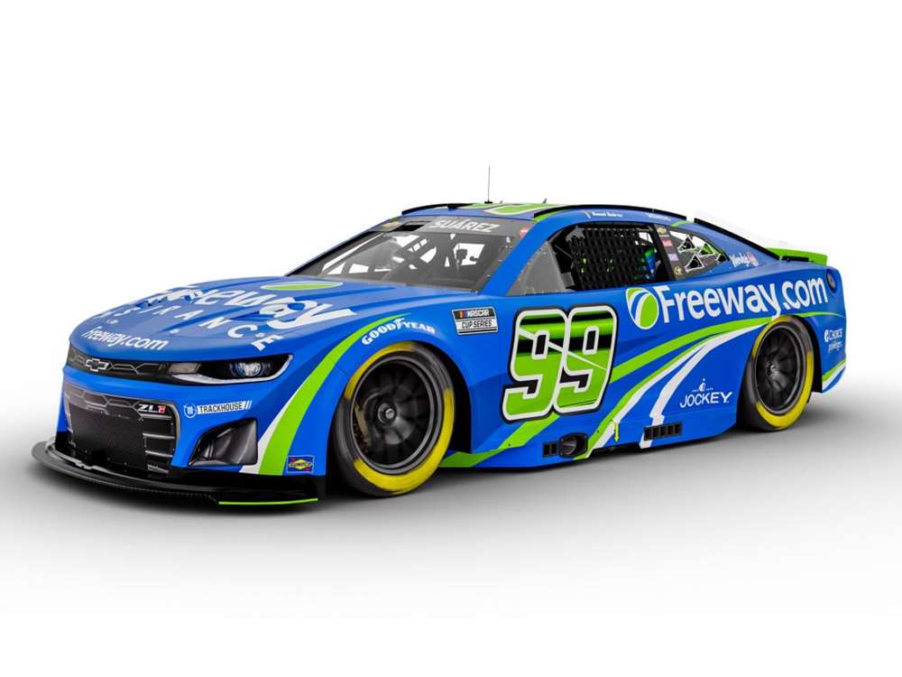 2025 Daniel Suarez 1/64th Freeway Insurance Blue Chevrolet
