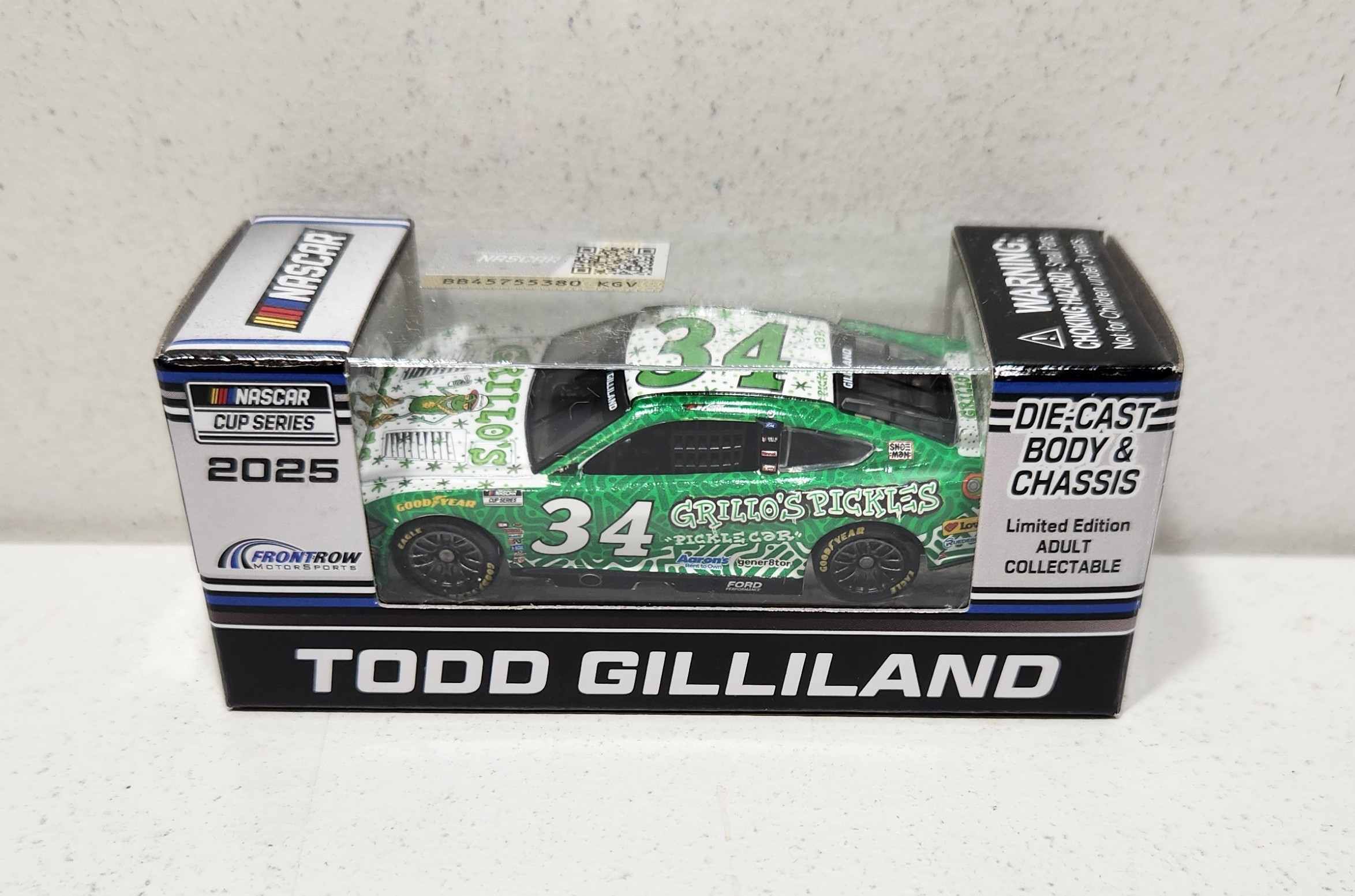 2025 Todd Gilliland 1/64th Grillo's Pickles x Snoeman Chevrolet