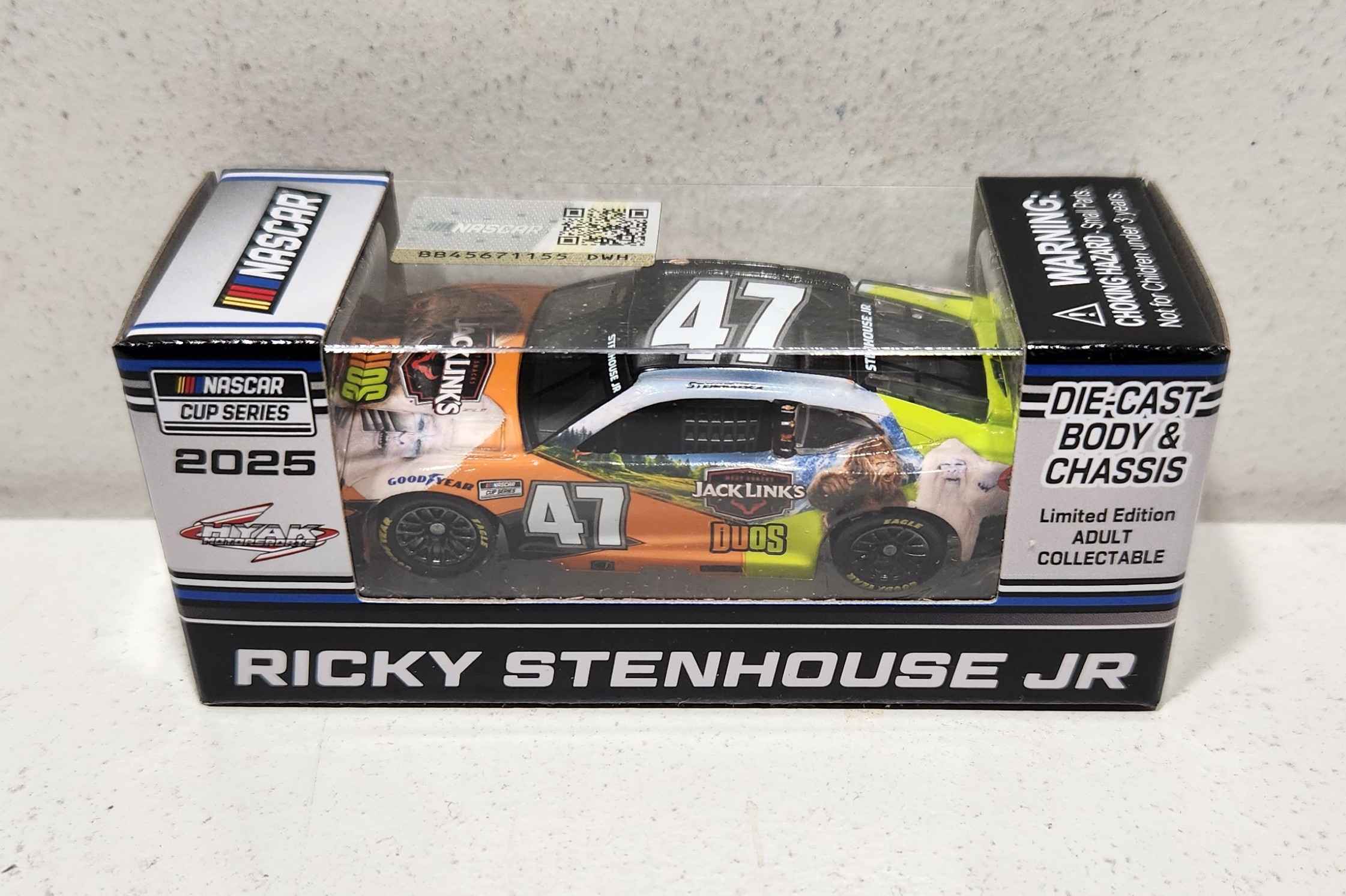 2025 Ricky Stenhouse Jr 1/64th Jack Link's Duos Chevrolet