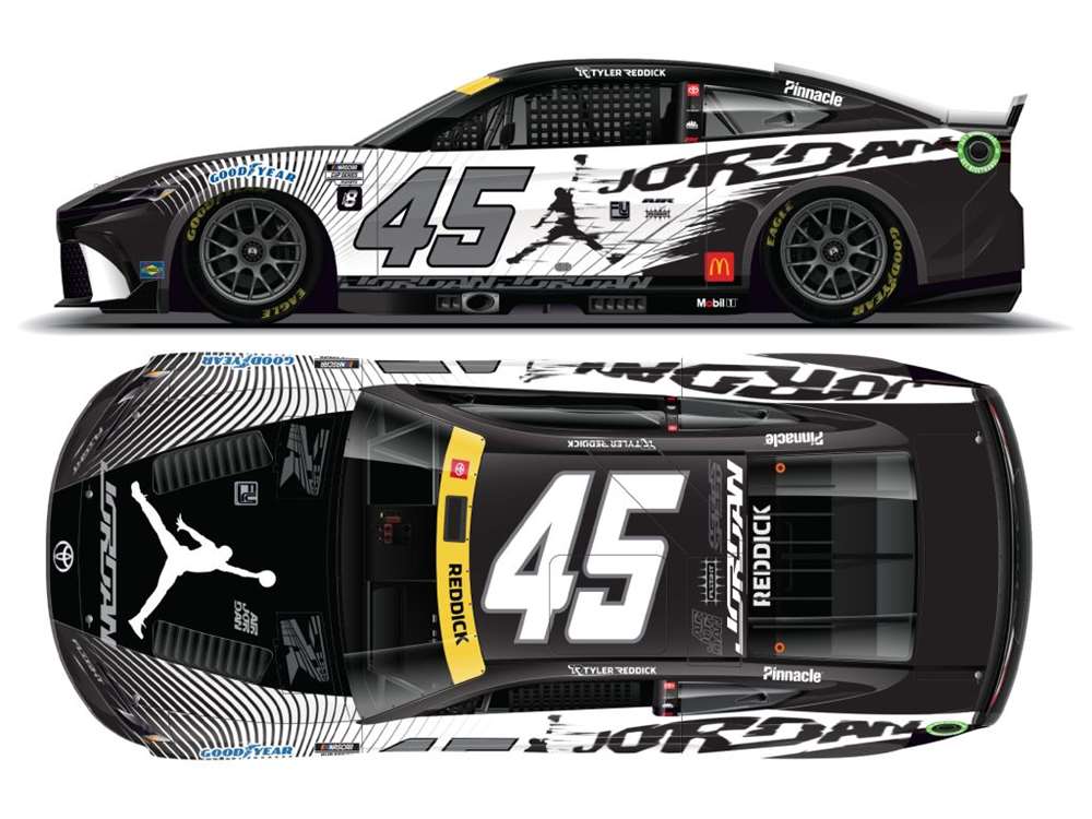 2025 Tyler Reddick 1/64th Jordan Brand "Black" Toyota