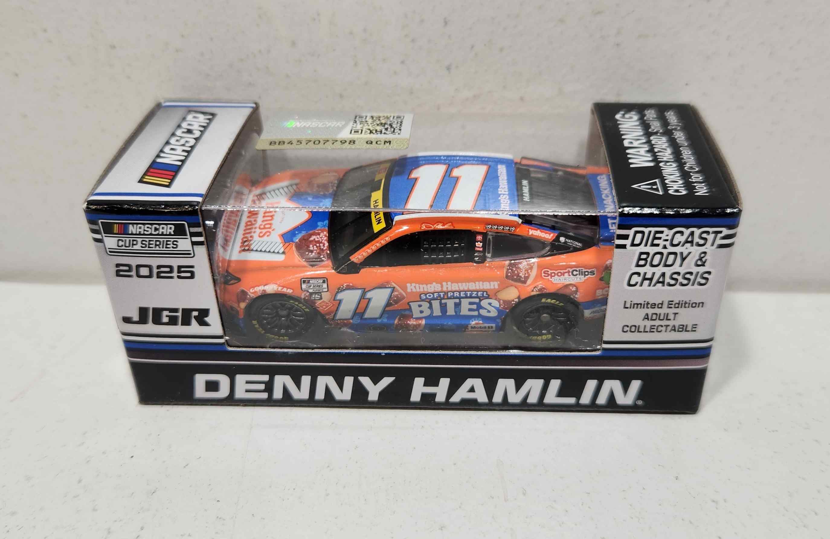 2025 Denny Hamlin 1/64th King's Hawaiian "Soft Pretzel Bites" Toyota