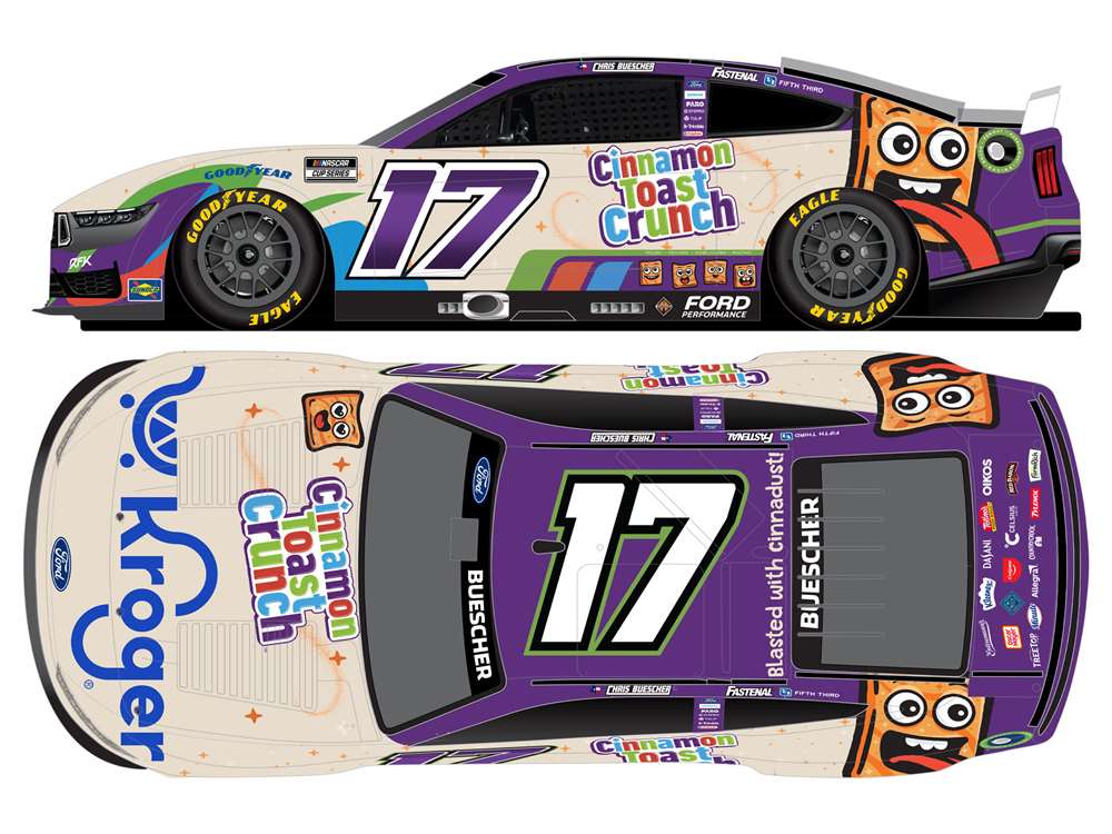 2025 Chris Buescher 1/64th Kroger "Cinnamon Toast Crunch" Ford
