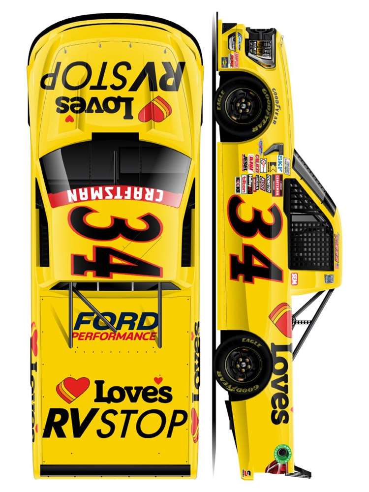 2025 Layne Riggs 1/64th Love's RV Stop Ford F-150