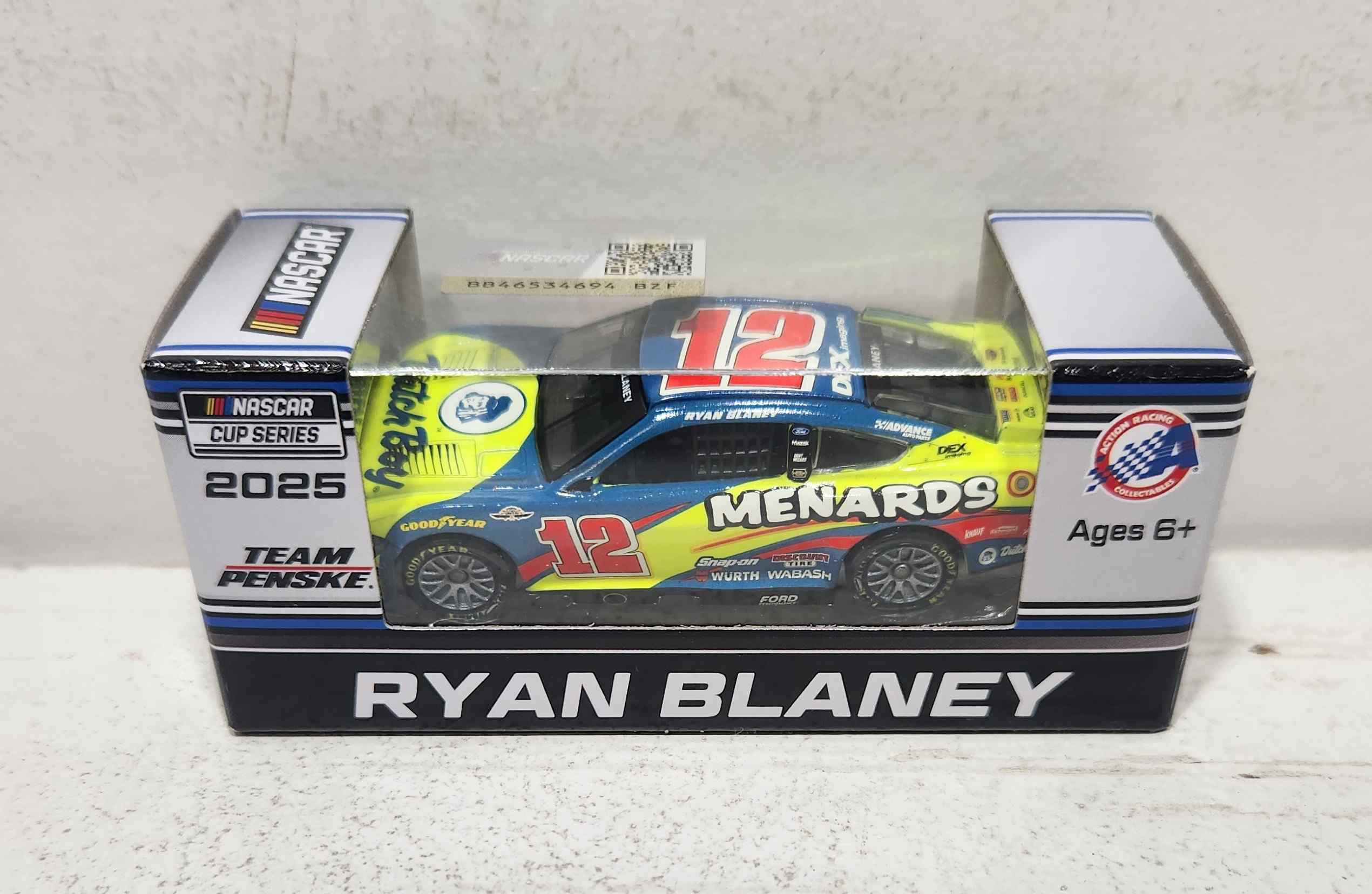 2025 Ryan Blaney 1/64th Menards "Dutch Boy""Darlington Throwback" Ford