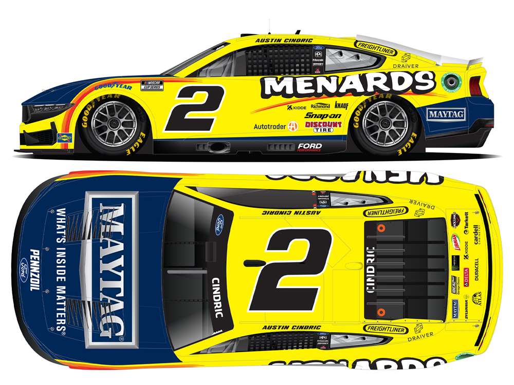 2025 Austin Cindric 1/64th Menards "Matag" Ford