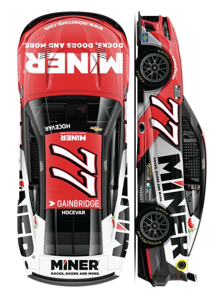 2025 Carson Hocevar 1/64th Miner Docks, Doors and More Chevrolet
