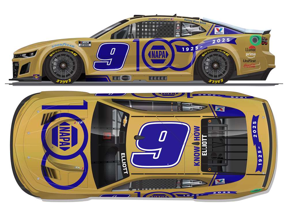2025 Chase Elliott 1/64th NAPA "100th Anniversary" Chevrolet