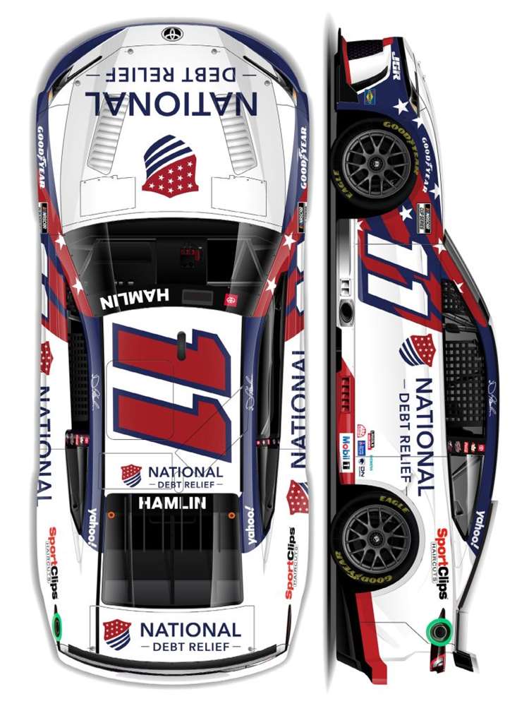 2025 Denny Hamlin 1/64th National Debt Relief Toyota