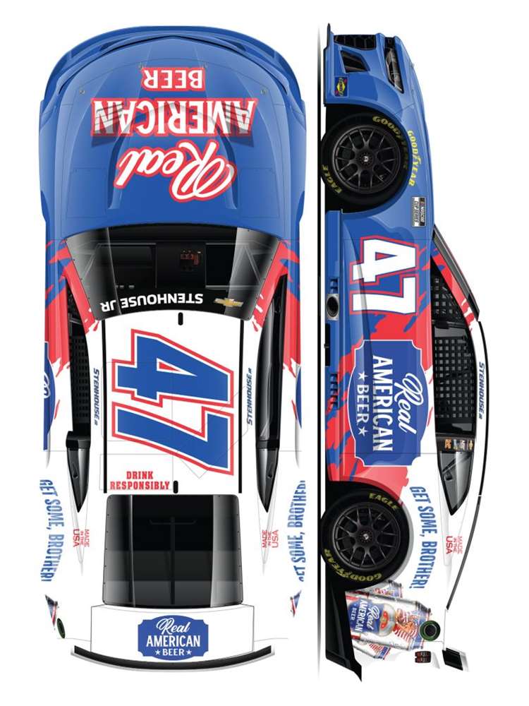 2025 Ricky Stenhouse Jr 1/64th Real American Beer Chevrolet