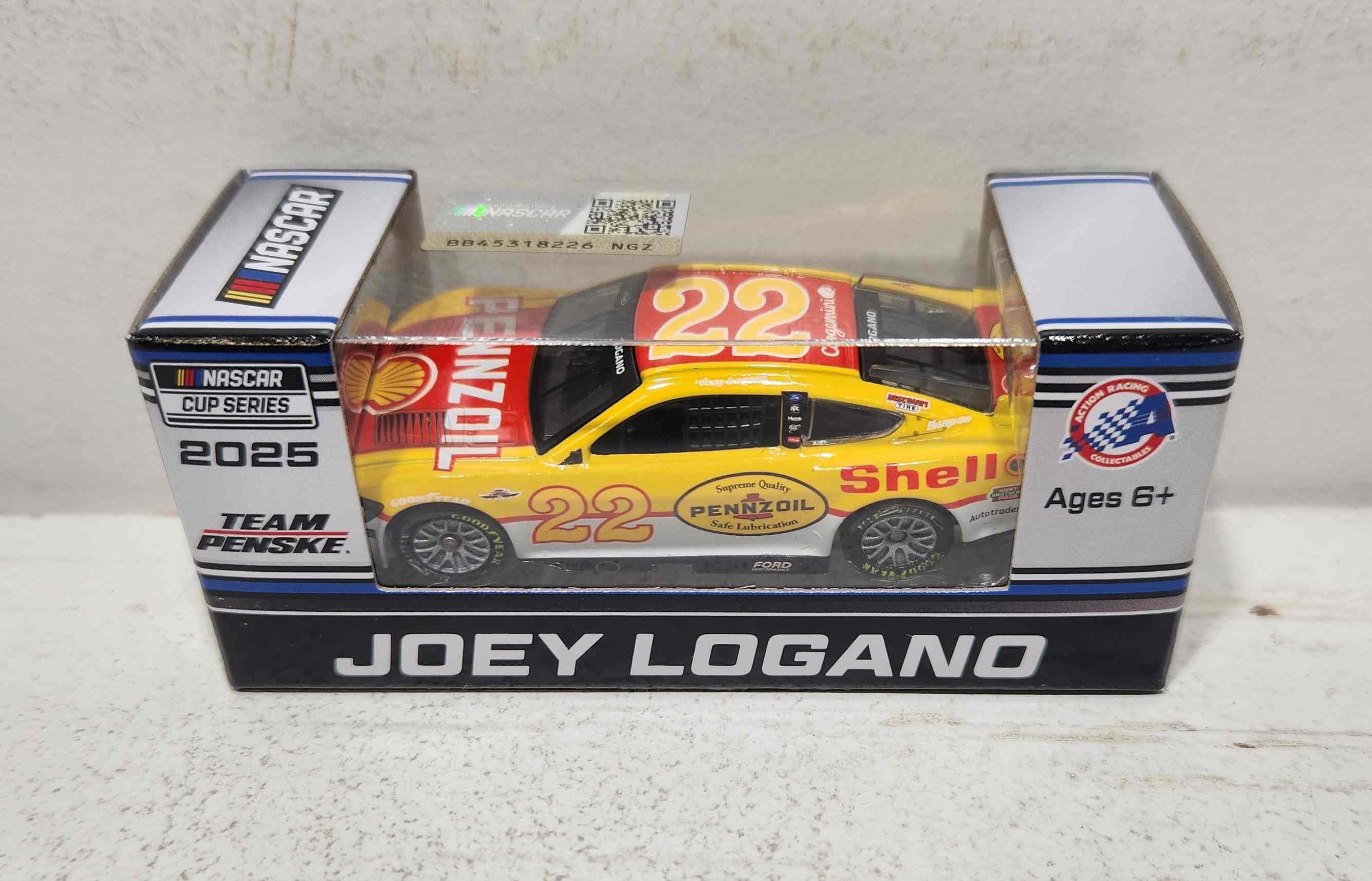 2025 Joey Logano 1/64th Shell Pennzoil "Darlington Throwback" Ford