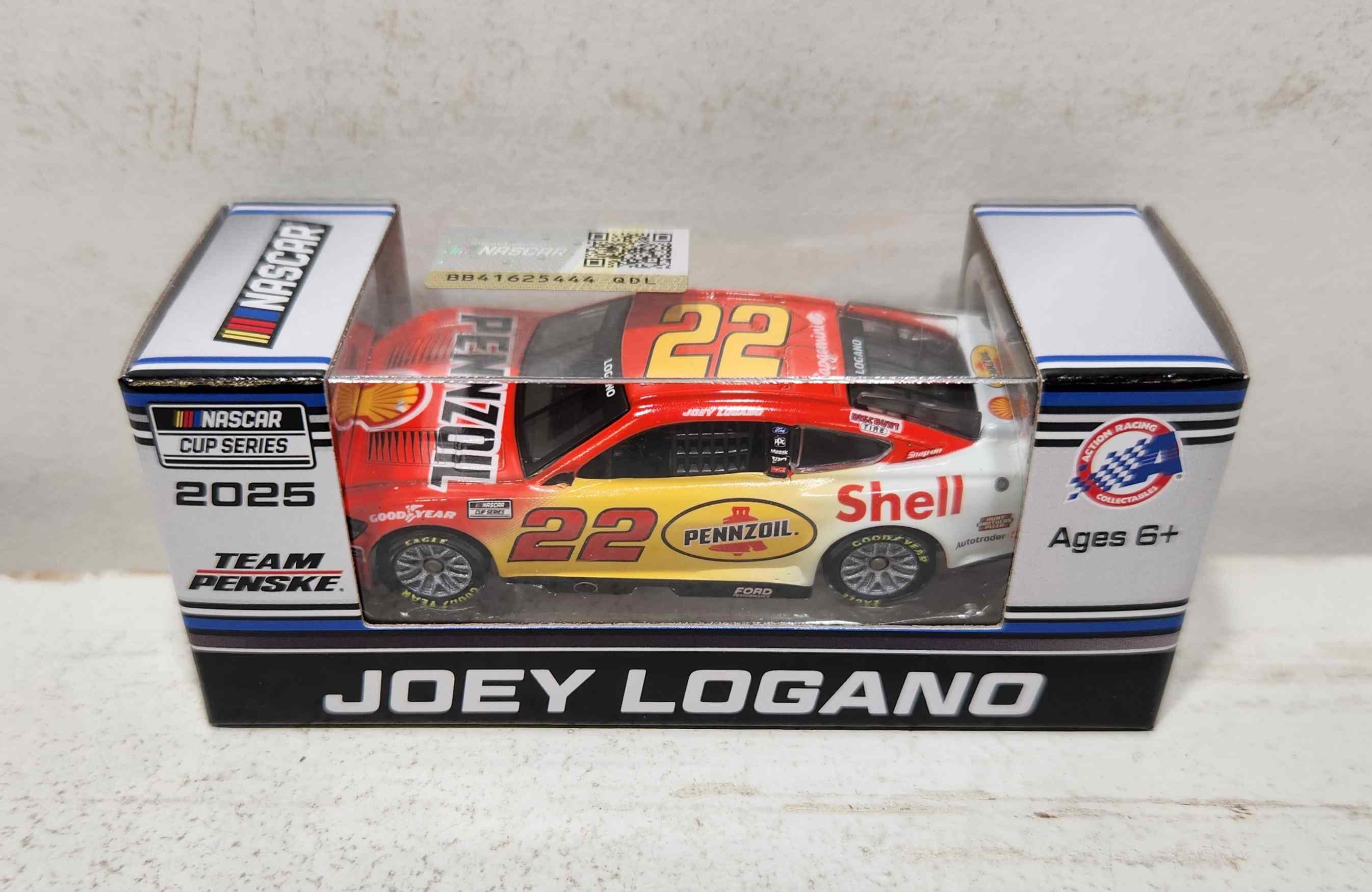 2025 Joey Logano 1/64th Shell Pennzoil "Daytona Special" Ford