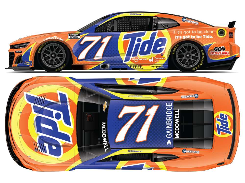 2025 Michael McDowell 1/64th Tide Chevrolet