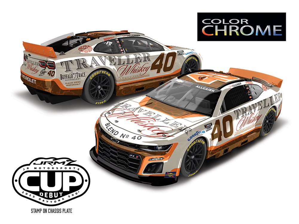 2025 Justin Allgaier 1/24th Traveler Whiskey "Color Chrome" hood open Chevrolet