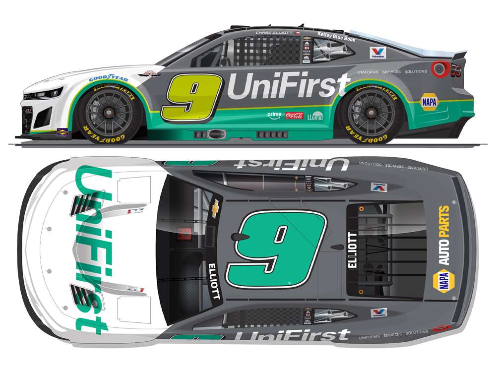 2025 Chase Elliott 1/64th Unifirst "Darlington Throwback" Chevrolet