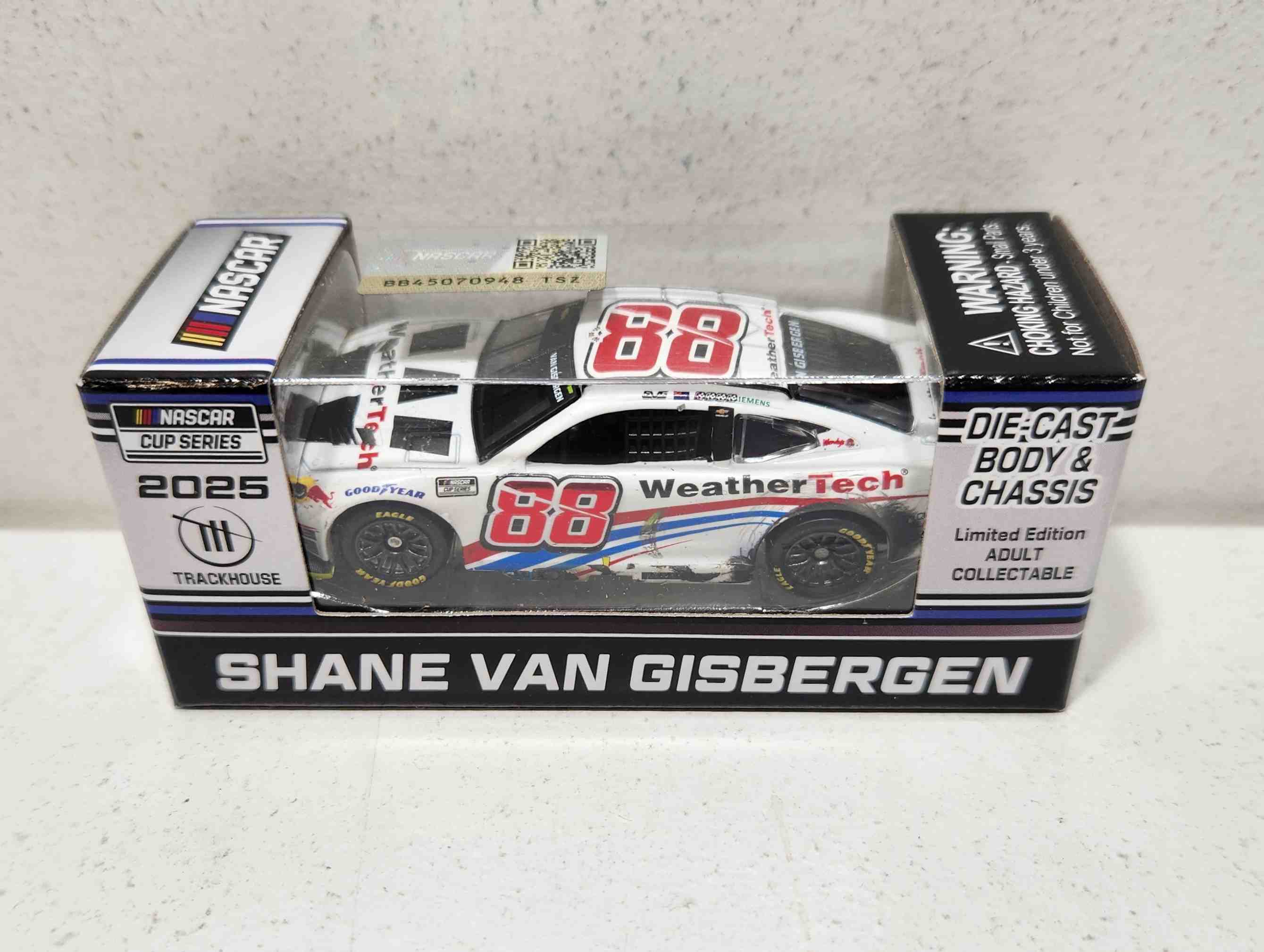 2025 Shane Van Gisbergen 1/64th Weathertech "Watkins Glen Win" Chevrolet