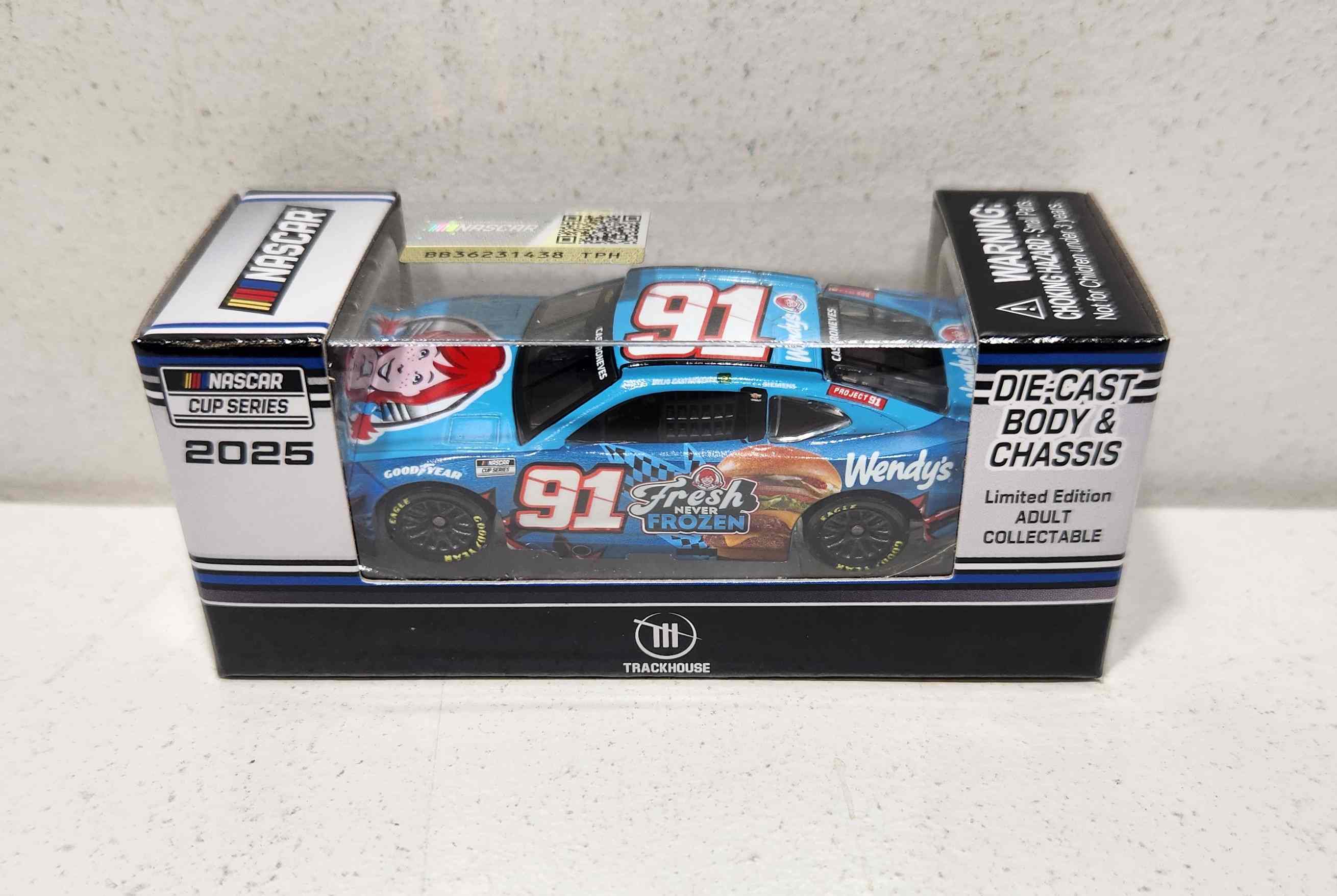 2025 Helio Castroneves 1/64th Wendy's Diecast Chassis Chevrolet