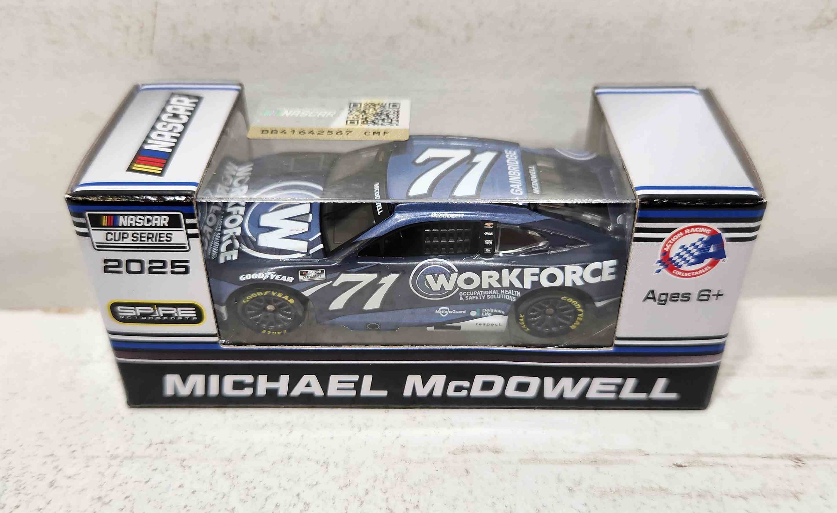 2025 Michael McDowell 1/64th Workforce Chevrolet