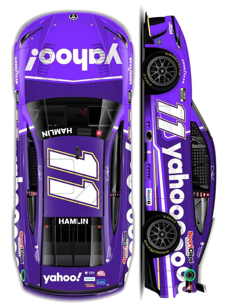 2025 Denny Hamlin 1/64th Yahoo Toyota