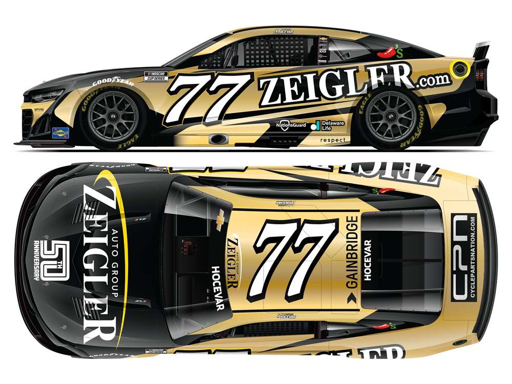 2025 Carson Hocevar 1/64th Zeigler 50th Anniversary Chevrolet