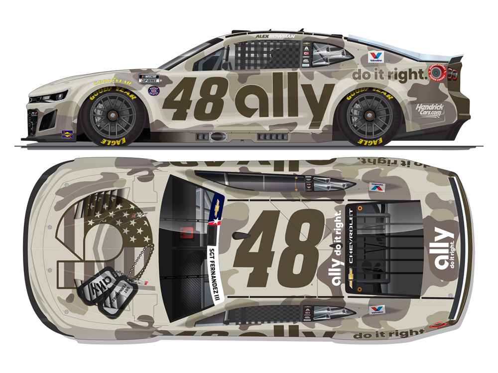 2026 Alex Bowman 1/64th ally "Patriotic" Chevrolet