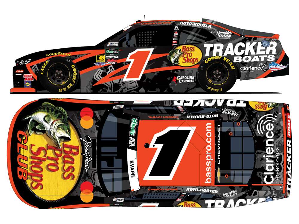 2026 Carson Kvapil 1/64th Bass Pro Shops "Tracker Boats""O’Reilly Auto Parts Series"  Chevrolet