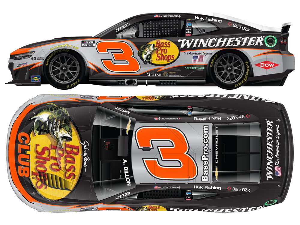2026 Austin Dillon 1/64th Bass Pro Shops "Winchester" Chevrolet