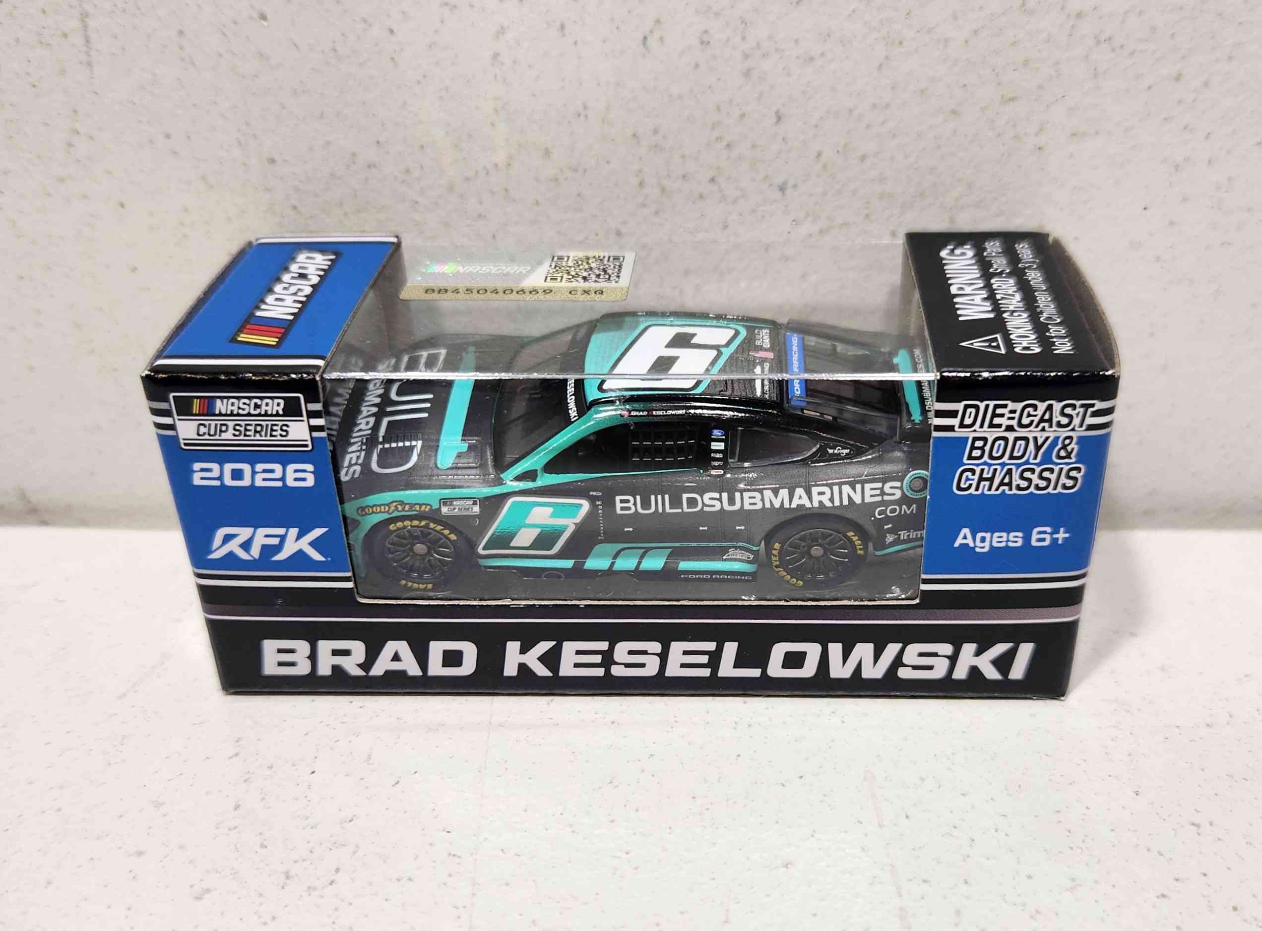 2026 Brad Keselowski 1/64th Buildsubmarines.com Ford