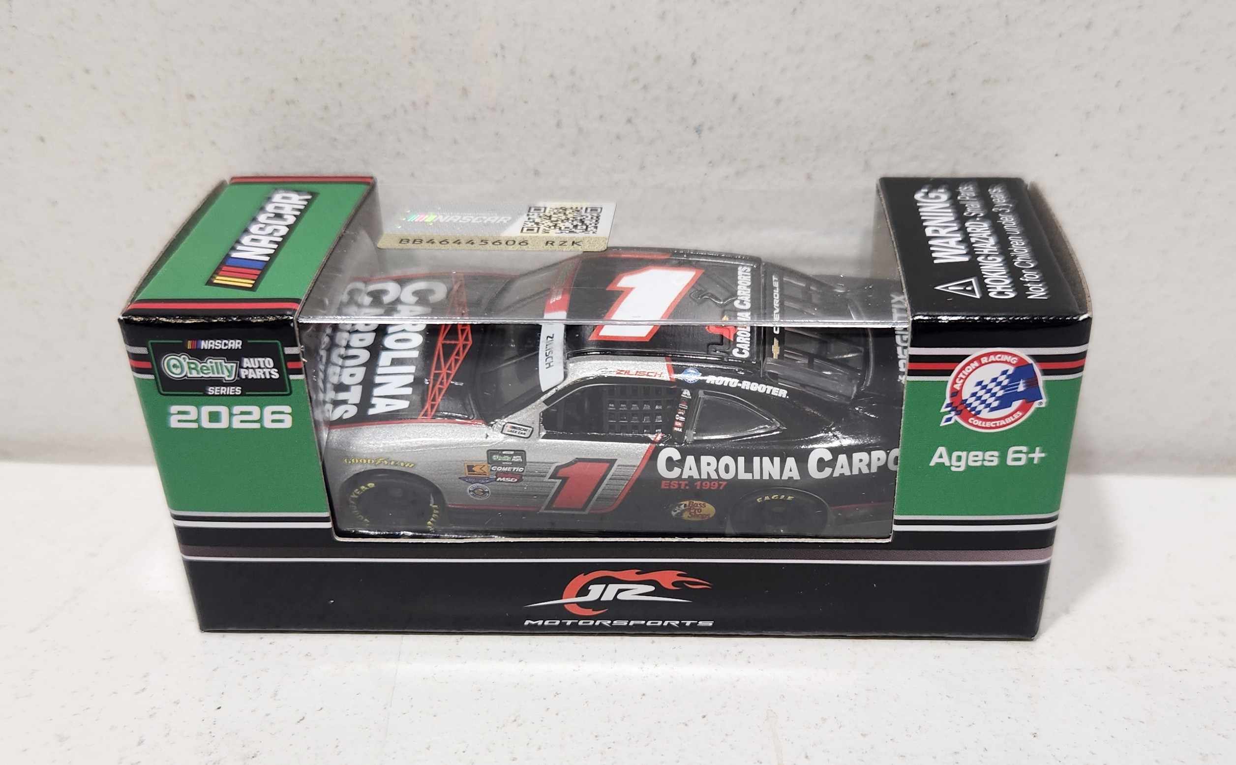 2026 Connor Zilisch 1/64th Carolina Carports "O’Reilly Auto Parts Series" Chevrolet