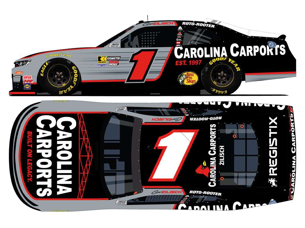 2026 Connor Zilisch 1/64th Carolina Carports "O’Reilly Auto Parts Series" Chevrolet