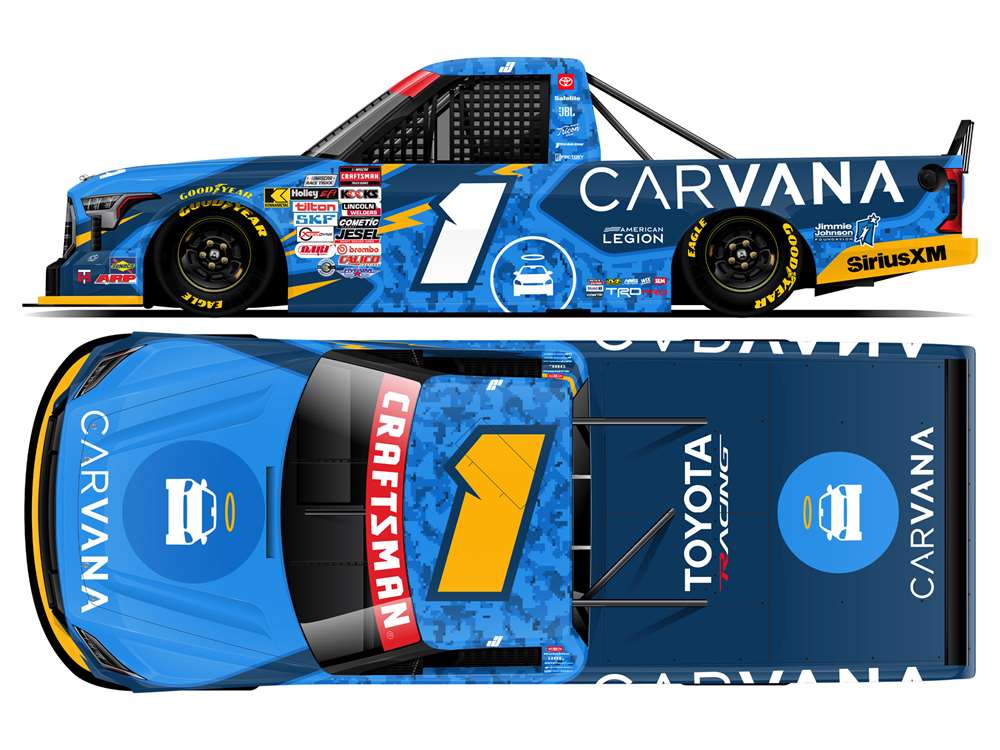 2026 Jimmie Johnson 1/64th Carvana Toyota Tundra