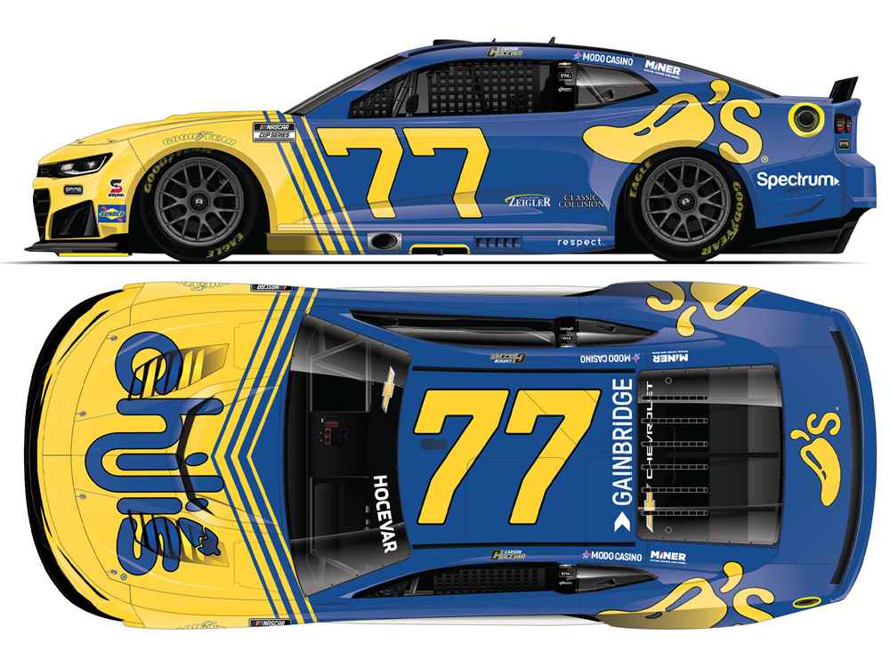 2026 Carson Hocevar 1/24th Chili's "Marg Machine Throwback" hood open Chevrolet