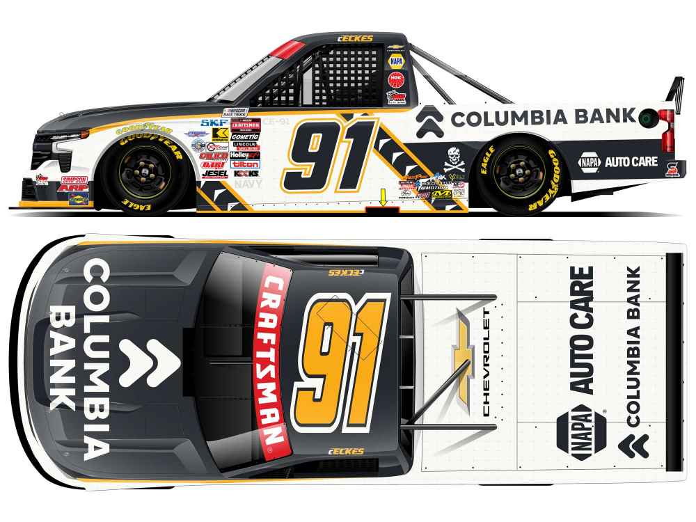 2026 Christian Eckes 1/64th Columbia Bank "Patriotic" Chevrolet Silverado
