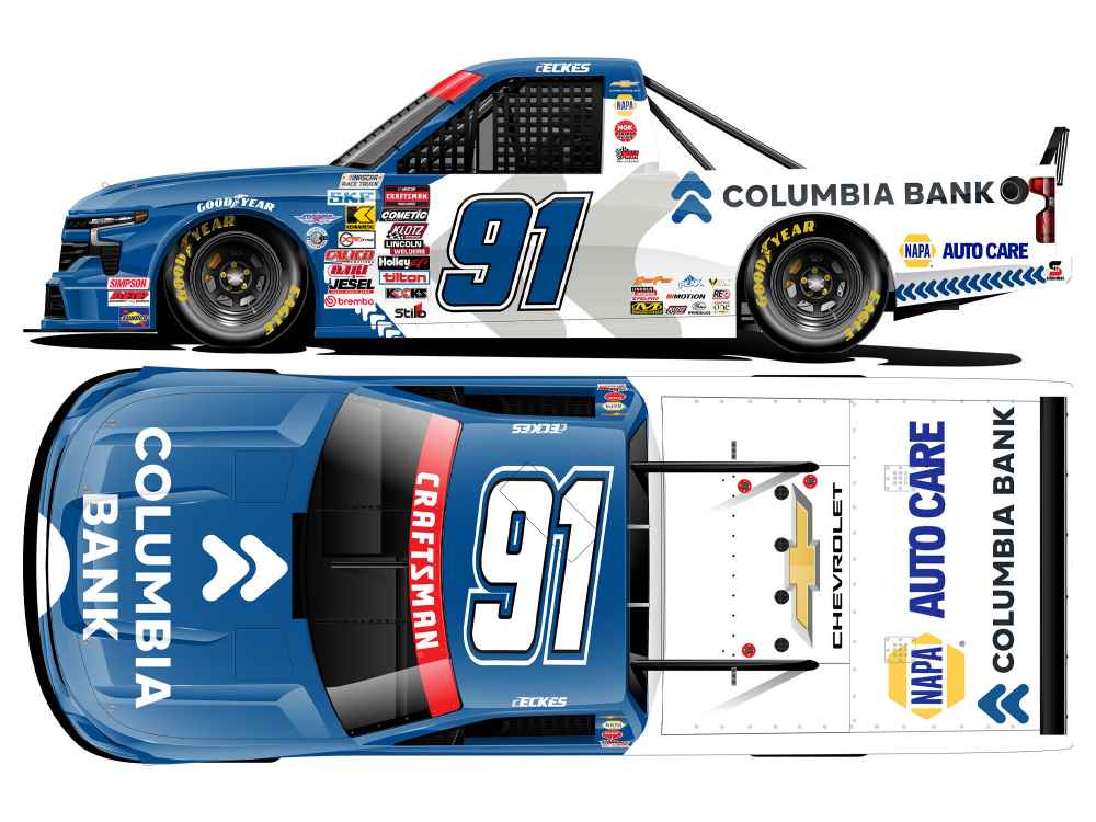2026 Christian Eckes 1/64th Columbia Bank Chevrolet Silverado