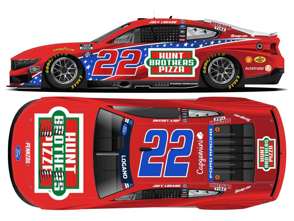 2026 Joey Logano 1/64th Hunt Bros Pizza "Red" Ford