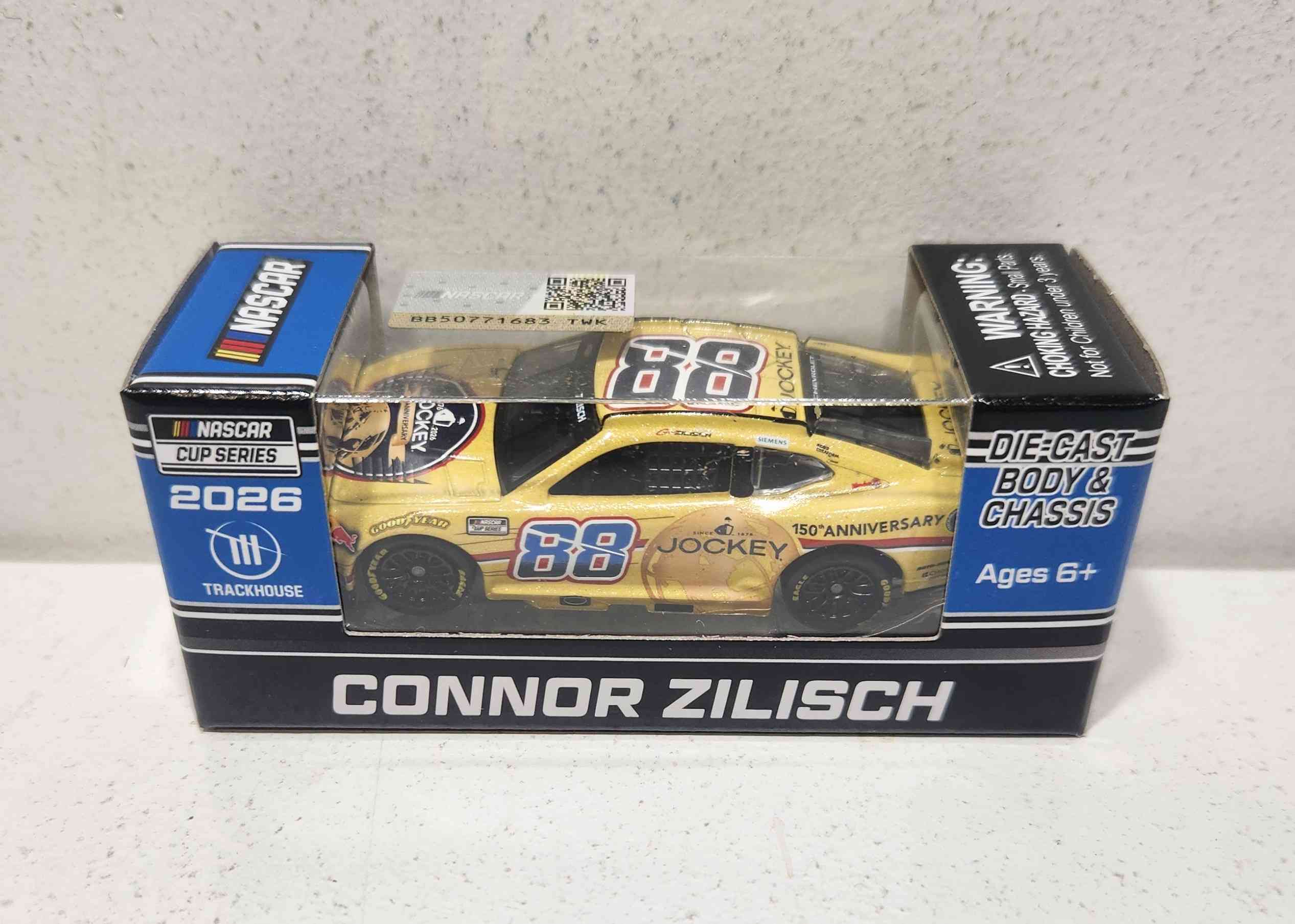 2026 Connor Zilisch 1/64th Jockey 150th Anniversary Chevrolet