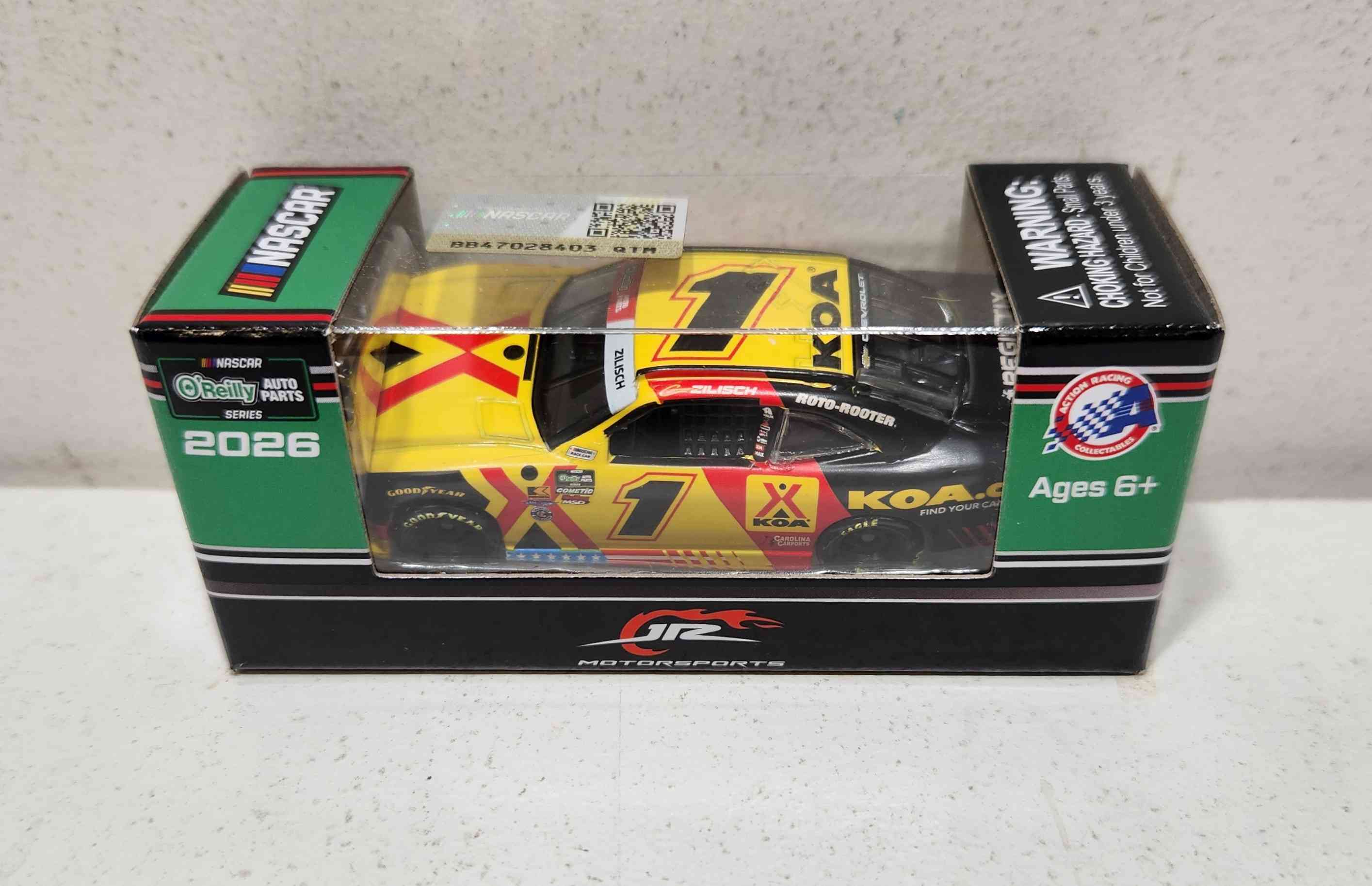 2026 Connor Zilisch 1/64th KOA "O'Reilly Auto Parts Series" Chevrolet