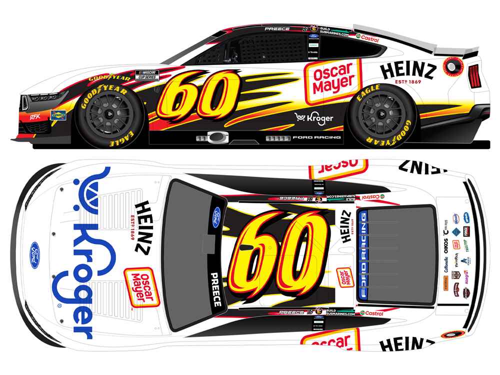 2026 Ryan Preece 1/64th Kroger "Oscar Meyer Heintz Darlington Throwback" Ford