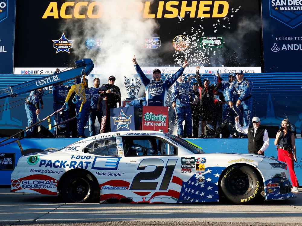 2026 Austin Hill 1/64th Pack RAT "Patriotic""San Diego Win" O'Reilly Auto Parts Series" Chevrolet