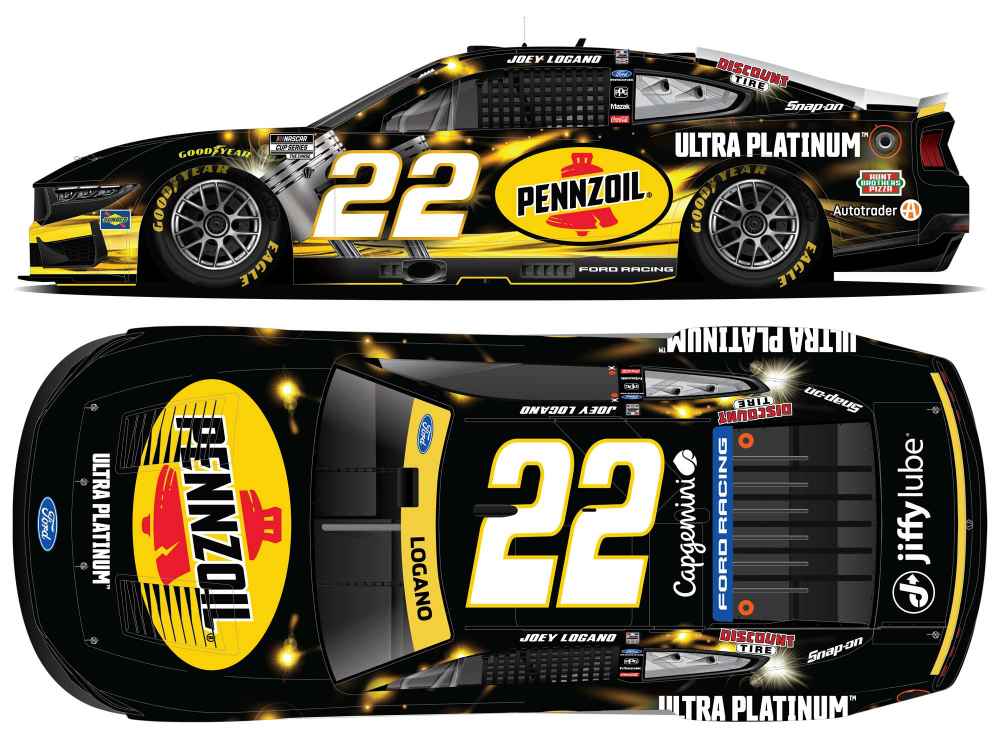 2026 Joey Logano 1/64th Pennzoil "Black Ultra Platinum" Ford