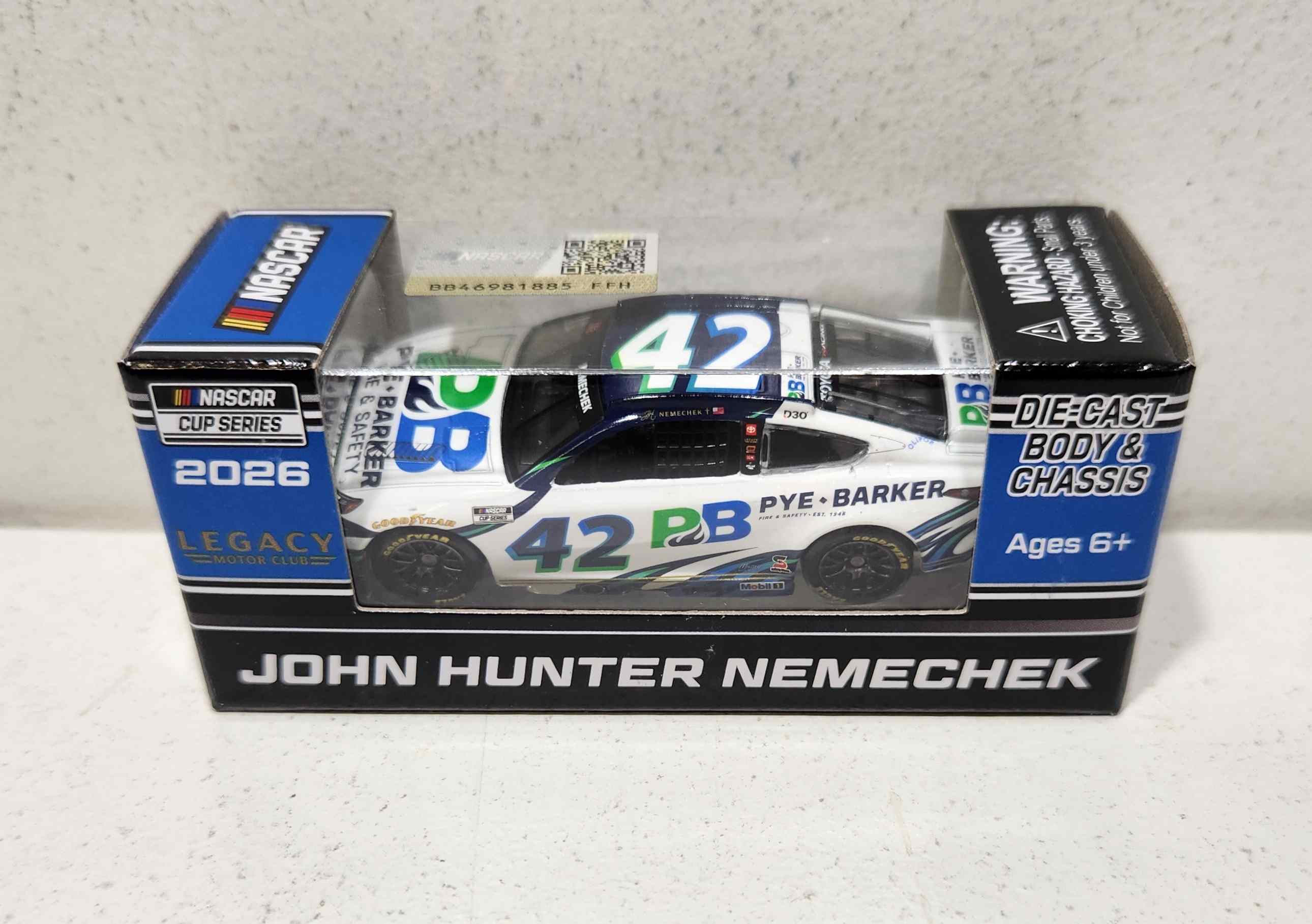 2026 John Hunter Nemechek 1/64th Pye-Barker Toyota