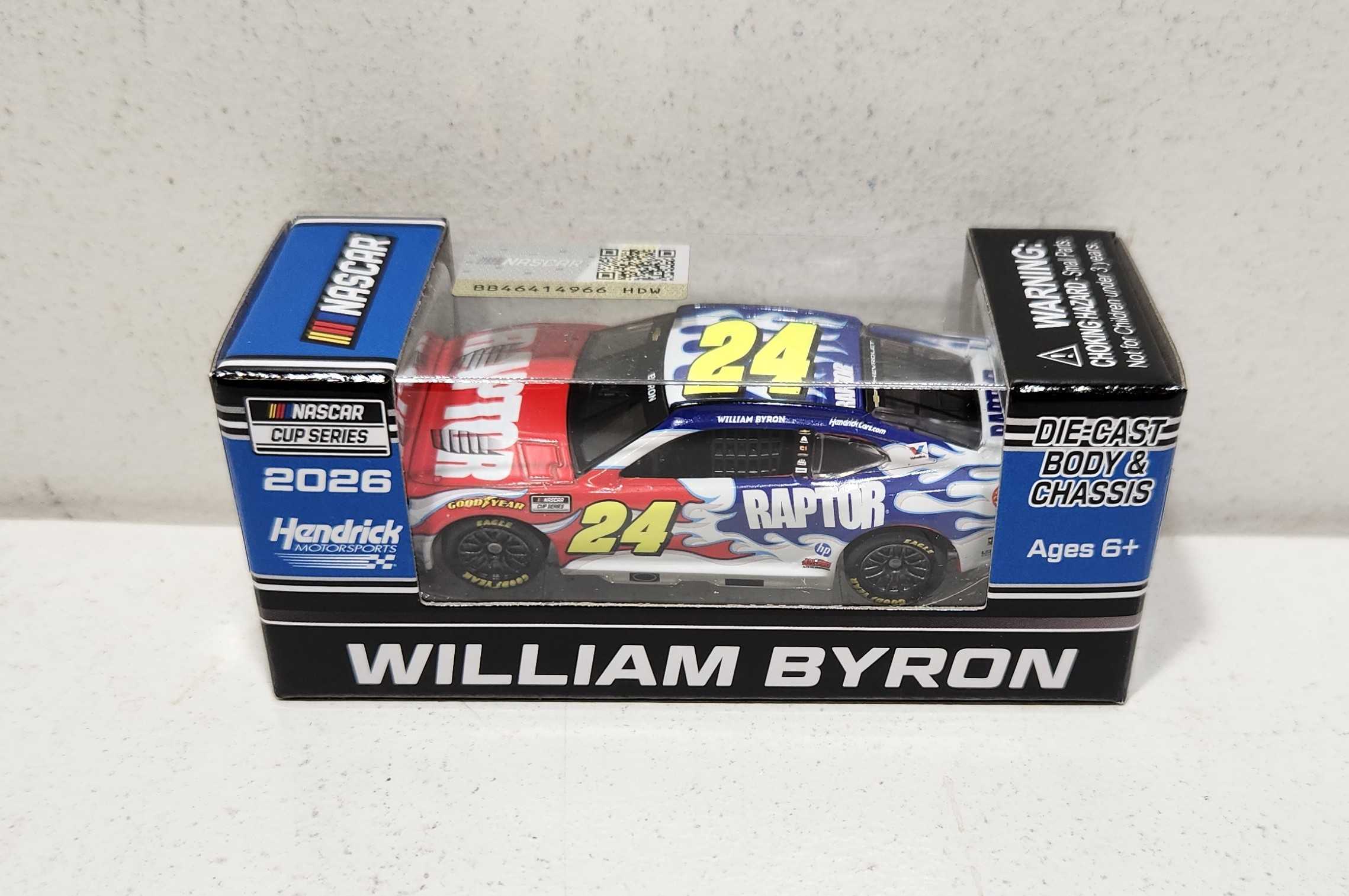 2026 William Byron 1/64th RAPTOR Chevrolet