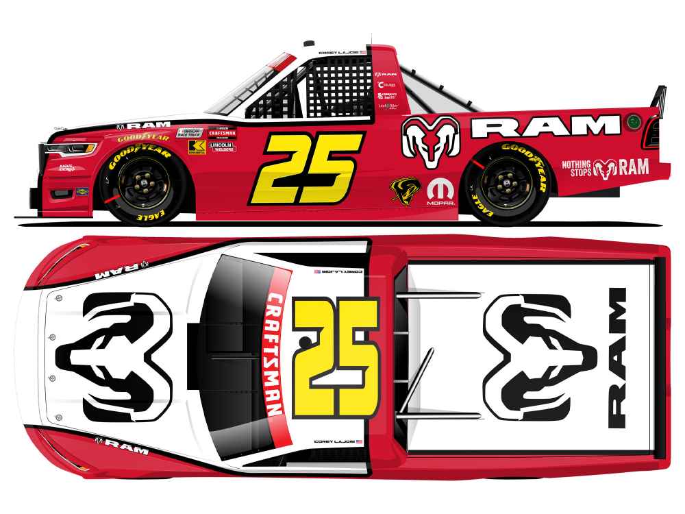 2026 Corey Lajoie 1/64th Ram Trucks "Throwback" Dodge Ram