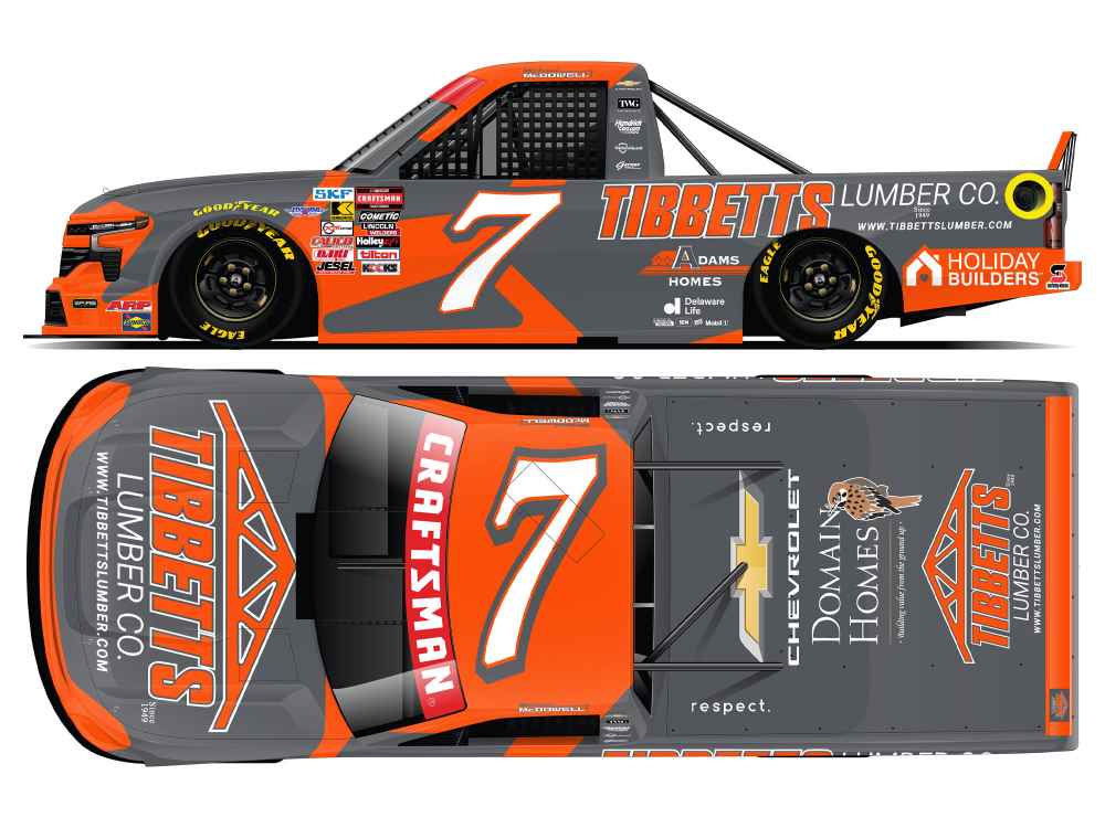 2026 Michael McDowell 1/64th Tibbetts Lumber Chevrolet Silverado
