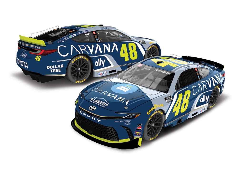 2027 Jimmie Johnson 1/24th Carvana "Lowes" hood open Toyota