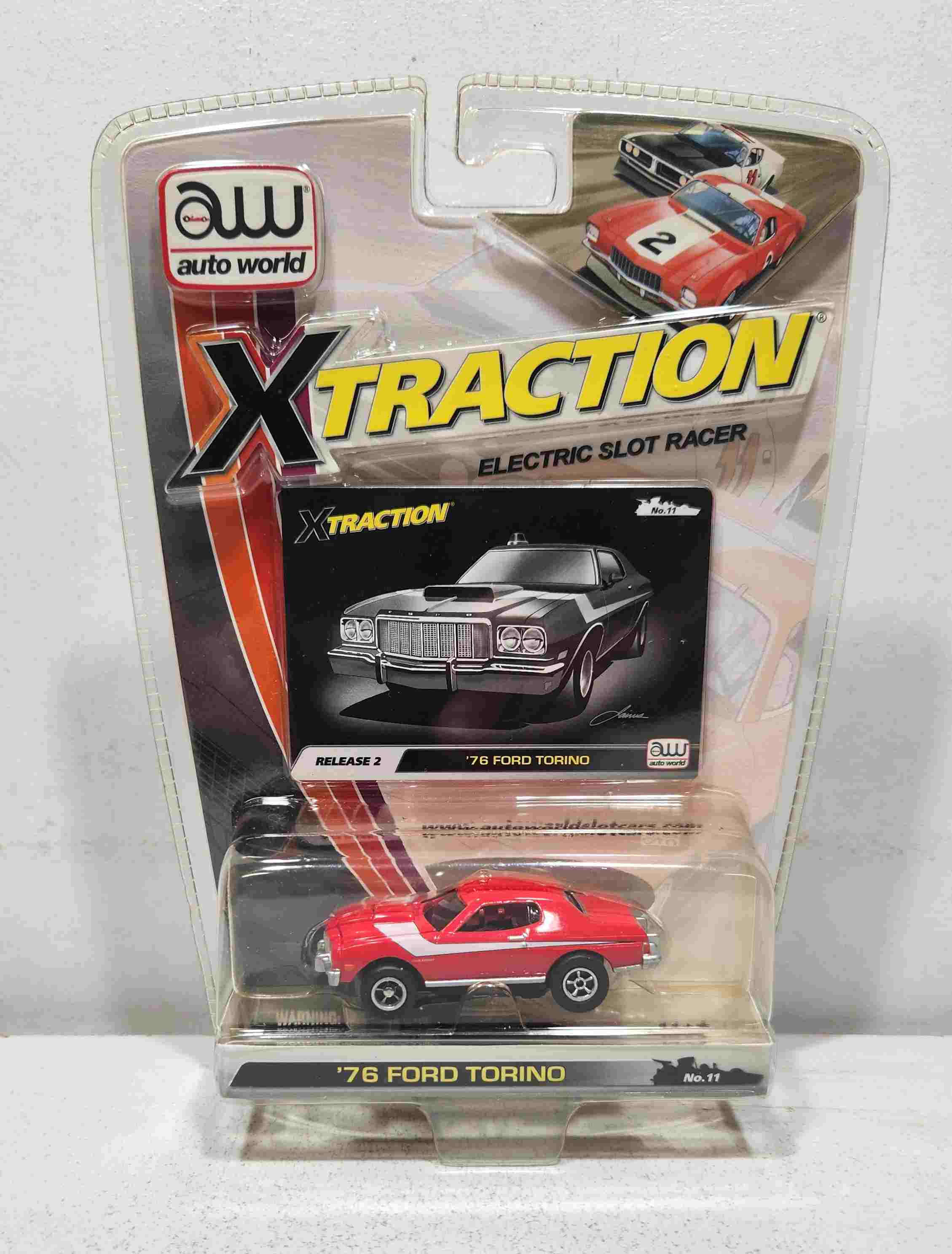 2007 Ford 1/64th Red Torino slot car