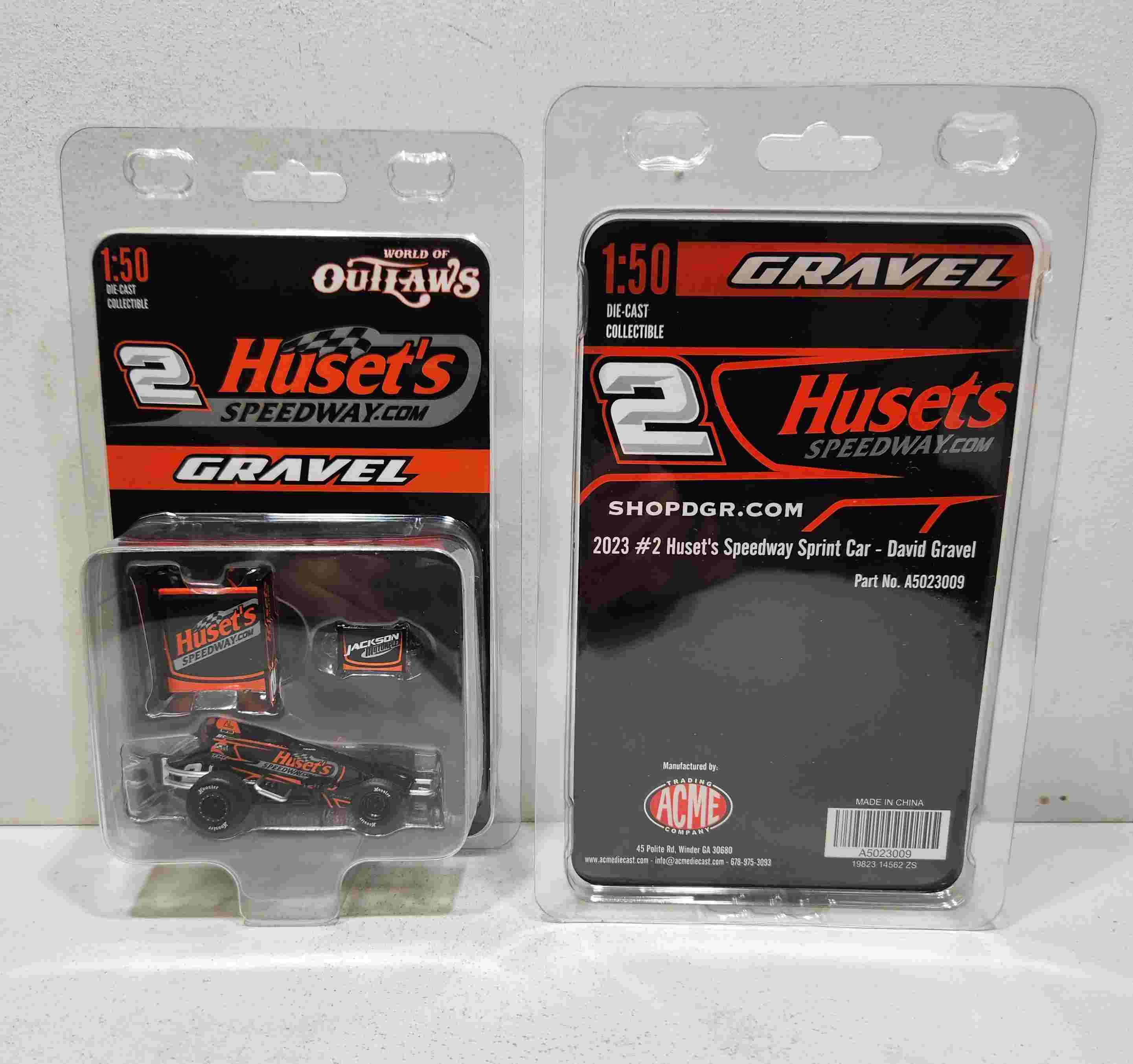 2023 David Gravel 1/50th Husset's Speetway sprint car