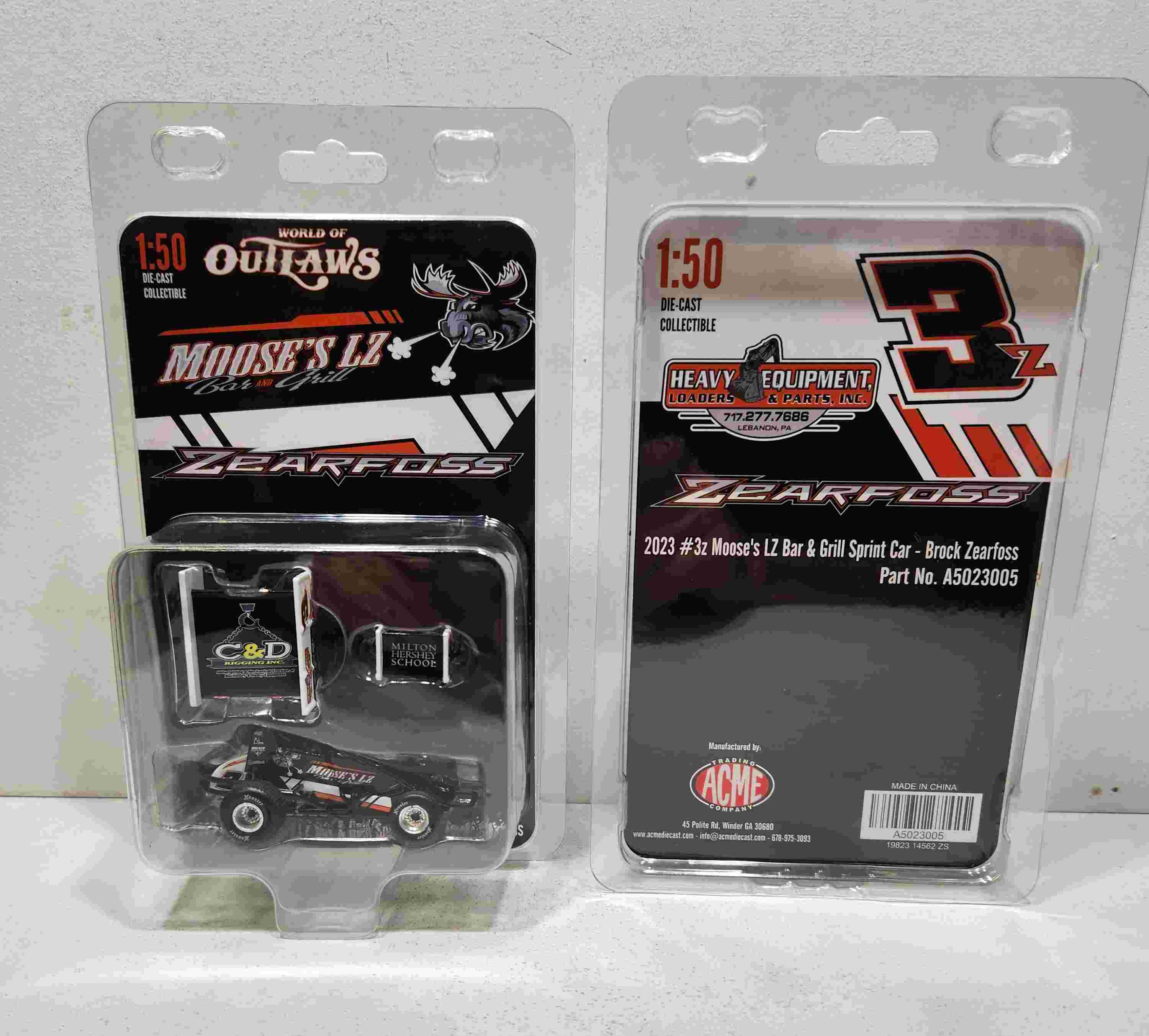 2023 Brock Zearfoss 1/50th Moose's LZ Bar & Grill sprint car