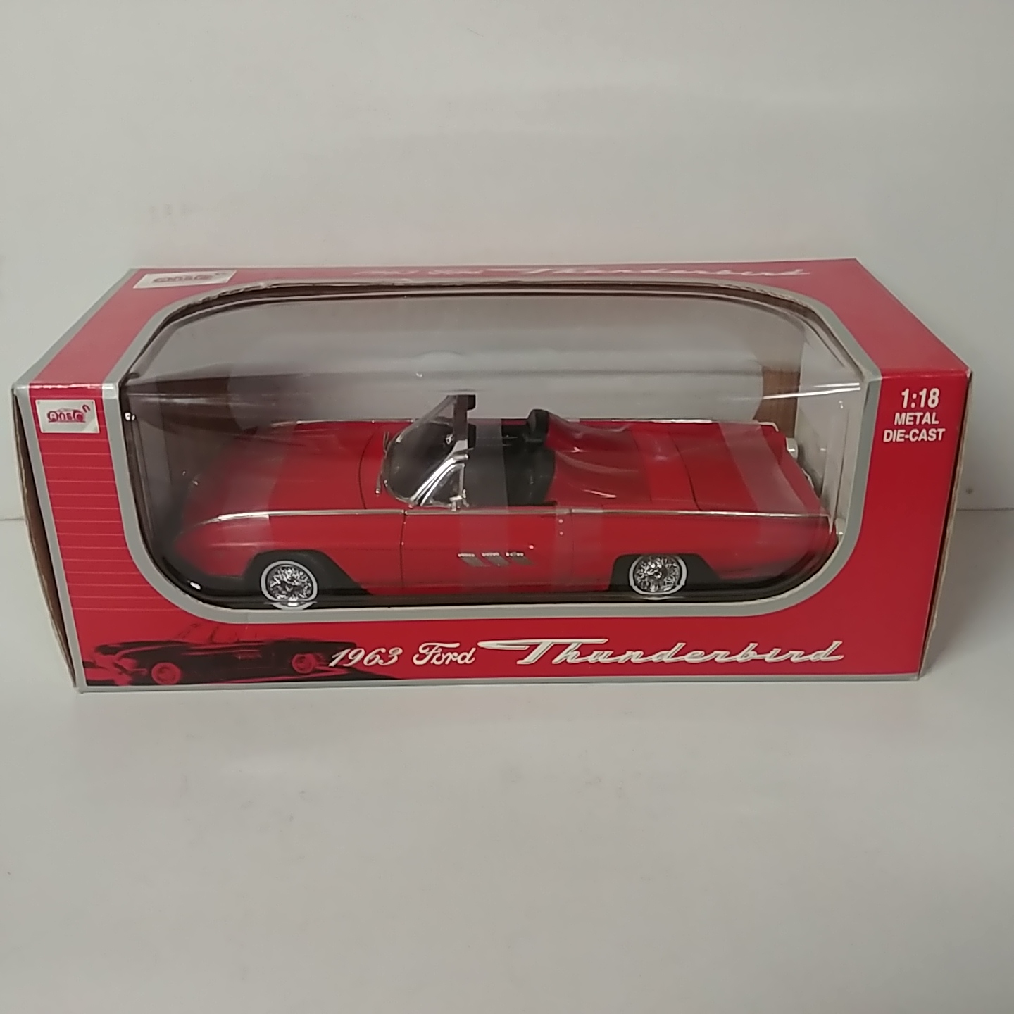 1963 Ford 1/18th Thunderbird Convertible Red