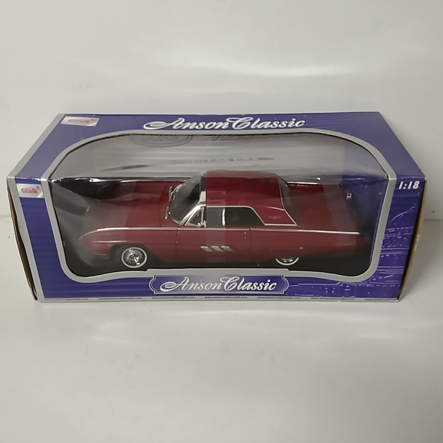 1963 Ford 1/18th Thunderbird Hard Top Red